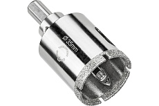 Коронка алмазная по керамограниту и керамике с центрирующим сверлом 35 мм Diamond Industrial DIDCSC035