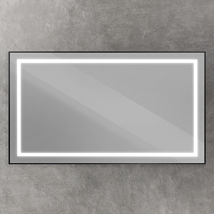 Зеркало BelBagno SPC-KRAFT-1400-800-SENS-NERO 140x80 см сенсорный выключатель, черный
