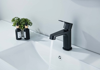 Смеситель для раковины Aquatek Оберон AQ1210MB черный матовый