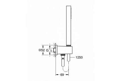 Душевой гарнитур Grohe Euphoria Cube 26405000