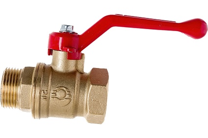 Шаровой для воды Valfex 3/4" ВР/НР ручка-рычаг, латунный 11Б27фт1М VF.215.LR1.034.Bir