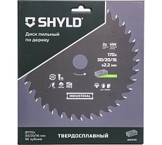 Пильный диск SHYLD по дереву твердосплавный 170x30/20/16 мм, 36 зубьев 6692460