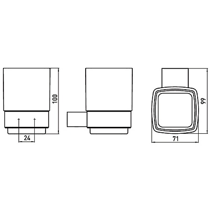 Держатель для стакана Emco Loft 0520 001 00 хром