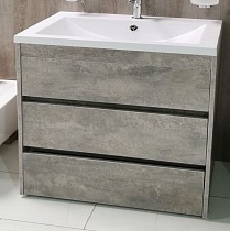 Мебель для ванной Art&Max Family 100 см напольная Cemento Veneto