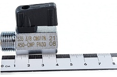 Шаровой кран RUB 3/8&quot; DN8 PN30, ВР-НР, NAPOLI (S.35), флажок S35CM0