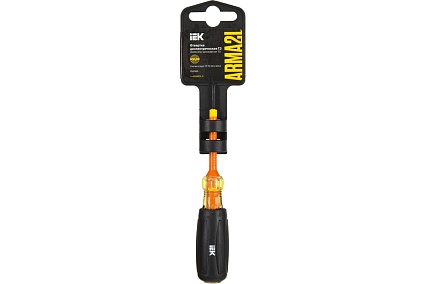 Отвертка IEK Arma2l 5 диэлектрическая ph0x60 т3 A2L5-SC30-T3-PH-00-060
