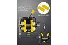 Мини тиски настольные Forsage ширина губок 35 мм F-SY4008(58117)