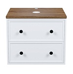 Тумба под раковину Iddis Torr 60 см со столешницей МДФ, макадамия орех