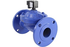 Электромагнитный клапан DN.ru соленоидный двухходовой VSF-602E-PU-NC Ду65 Ру8 24В DC D130-00995