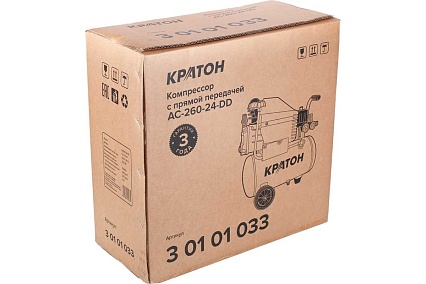Компрессор с прямой передачей Кратон AC-260-24-DD 3 01 01 033