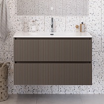 Мебель для ванной BelBagno Uno-Mini 100 см Бежевый матовый
