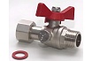 Шаровой кран для подключения манометра MVI 1/2"hрx1/4"bр BV.650.0403