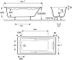 Акриловая ванна Jacob Delafon Odeon Up 160x75