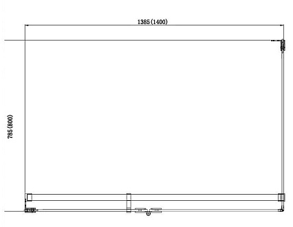 Душевой уголок Aquanet Beta 140x80 R, прямоугольный