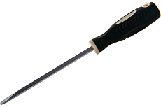 Шлицевая магнитная отвертка Rockforce Profi S2 SL5.5х125мм RF-70155125(28248)