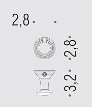 Крючок Colombo Hermitage BLC77.HPS золото