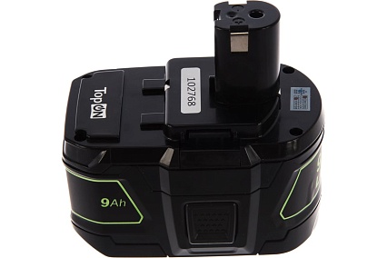 Аккумулятор для электроинструмента Ryobi (Li-Ion, 18В, 9Ач) Topon PN: RB18L90 TOP-PTGD-RY-18-9.0-Li