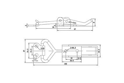 Зажим стягивающий в одной плоскости UnitMC (Усилий 100 кг) UMC-4001