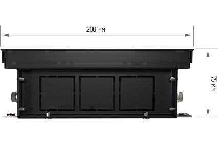 Внутрипольный конвектор Royal Thermo ATRIUM-75/200/1400-DG-U-NA НС-1477698