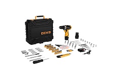 Аккумуляторная дрель-шуруповерт Deko + набор 193 аксессуара в кейсе DKCD12FU-Li 063-4139