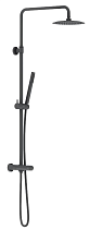 Душевая стойка Damixa Scandinavian Pure 936800300 c термостатом, черный