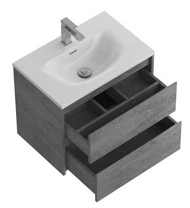 Тумба с раковиной BelBagno Kraft 39-800 80 см Cemento Grigio
