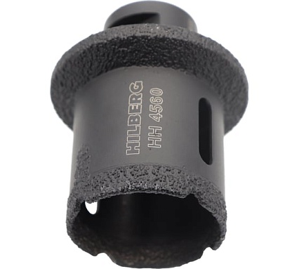 Коронка-фреза алмазная по плитке Hilberg 45-60 мм Super Hard М14 HH4560