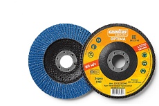 Круг лепестковый ABRASIVE Optima 125x22 мм, P40, (плоский), 10 шт Grovers 1О11252240