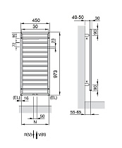 Полотенцесушитель водяной Zehnder Subway SUBI-100-045 Inox