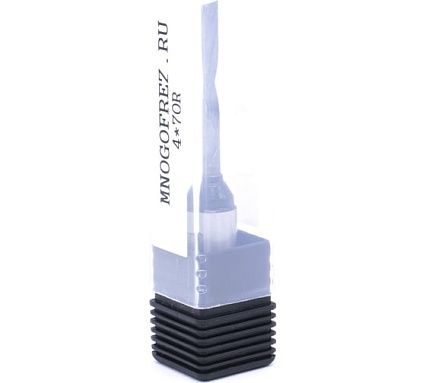 Сверло присадочное монолитное глухое KJ1-10205R (4х70 мм; хв-к 10 мм; правое вращение) МНОГОФРЕЗ 6661