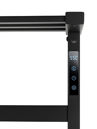Полотенцесушитель электрический Wonzon&Woghand Frankfurt WW-A1026-MB черный матовый