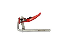 Струбцина WOODWORK кованая, F-тип, 160x60 мм, c рычажной рукояткой для установки в т-паз. усилие прижима до 160 кг RTC-1660