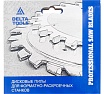 Пила подрезная составная 120x22x2.8/3.6 мм, 12+12T WZ, 5° Deltatools 06-3668