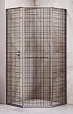Душевой уголок RGW Stilvol SV-82Gr R 100x100 черная вуаль, серый 33328200-2410R