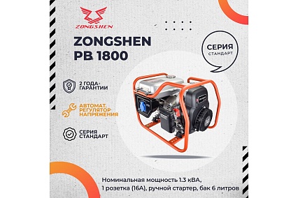 Бензиновый генератор Zongshen PB 1800 1T90DF130