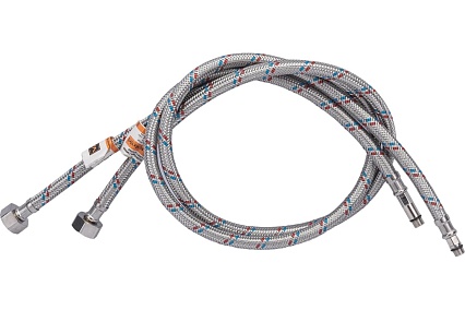 Подводка к смесителю (пара; 1.0 м; 1/2F-M10) VRT 521797
