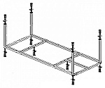 Каркас Cezares Metauro Corner 180x80