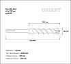 Бур SDS MAX 40x370 мм Gigant gmt-815