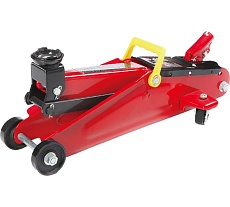 Подкатной гидравлический домкрат URM 2 тонны, с усиленным корпусом, высота подъема 135 - 330 мм, красный D01504