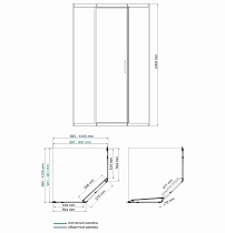 Душевой уголок WasserKRAFT Naab 86S38 100x100 хром, прозрачное