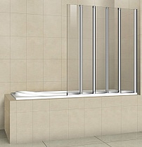 Шторка для ванны Cezares Pratico PRATICO-V-5-120/140-C-Cr 120x140 прозрачная