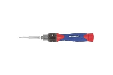 Реверсивная отвертка WORKPRO DOUBLE DRIVE 12 насадок WP221051