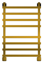 Полотенцесушитель водяной Двин N Plaza 55x85, состаренная бронза