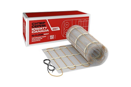 Тонкий самоклеящийся греющий мат IQWATT IQ FLOOR MAT 750 Вт - 5,0 м.кв. 110