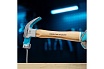 Молоток-гвоздодер Gross American hickory 200г, угол 45, магнит, обрезиненная рукоятка 10414