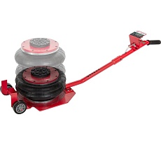 Домкрат подкатной пневматический Rockforce 3.5 т, 6-12 Бар, h min 135мм, h max 450мм, 3 подушки, Ø270мм RF-YHQD-3WT-270B NEW/3,5/(51126)