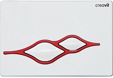 Кнопка смыва Creavit Ufo GP1001.01 белый/красный