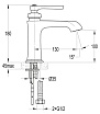 Смеситель для раковины Cezares Liberty LIBERTY-F-LS-01-W0 хром