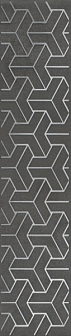 Бордюр Kerama Marazzi Ломбардиа антрацит 5.4х25 см, AD\D569\6400