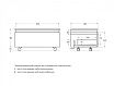 Тумба Cezares Slider 80 см черный фьюжн SLIDER-800-1C-PI-NF-P